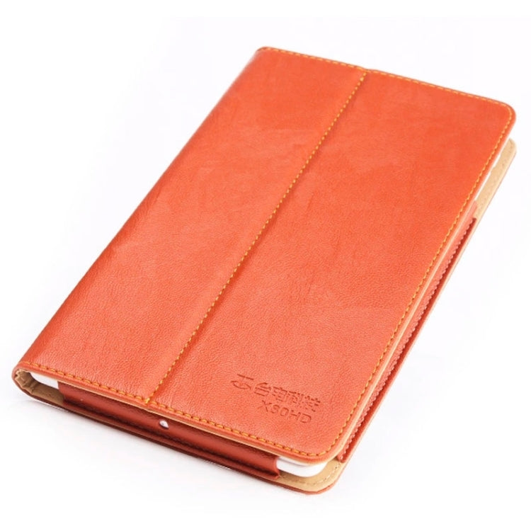 Bark Texture Leather Case with Holder for Teclast X80HD / X80 Plus (S-WMC-1222/S-WMC-2342)(Brown)