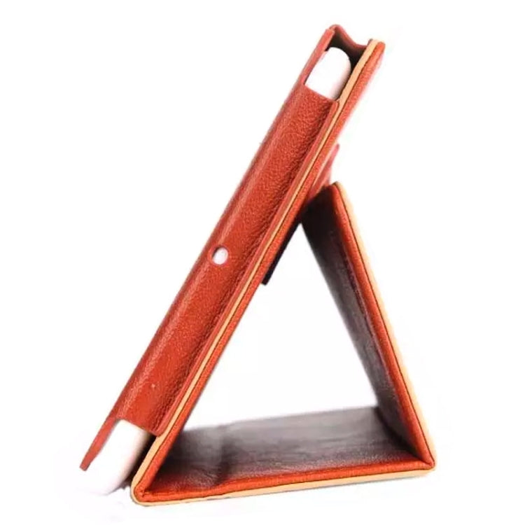 Bark Texture Leather Case with Holder for Teclast X80HD / X80 Plus (S-WMC-1222/S-WMC-2342)(Brown)