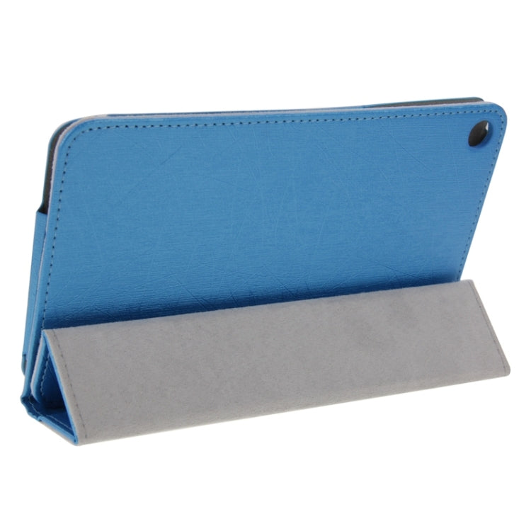 Steel Wire Texture Magnetic Horizontal Flip Leather Case with Three-Folding Holder for Huawei MediaPad T1 7.0 / T1-701u