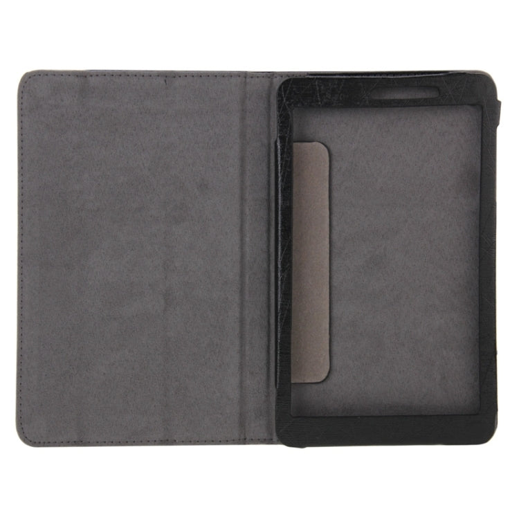 Steel Wire Texture Magnetic Horizontal Flip Leather Case with Three-Folding Holder for Huawei MediaPad S8-701u / T1-821W / T1-823W