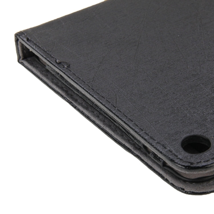 Steel Wire Texture Magnetic Horizontal Flip Leather Case with Three-Folding Holder for Huawei MediaPad S8-701u / T1-821W / T1-823W