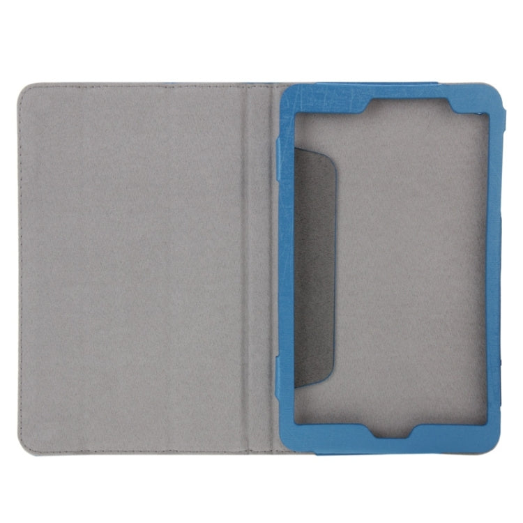 Steel Wire Texture Magnetic Horizontal Flip Leather Case with Three-Folding Holder for Huawei MediaPad S8-701u / T1-821W / T1-823W