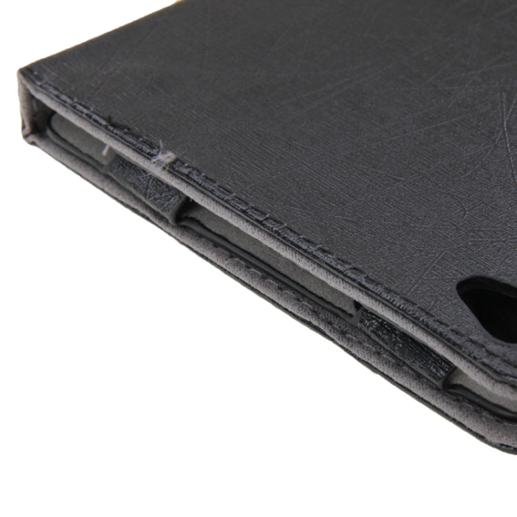 Steel Wire Texture Magnetic Horizontal Flip Leather Case with Three-Folding Holder for Huawei MediaPad M2 8.0