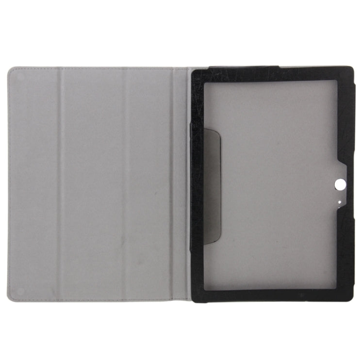 Steel Wire Texture Magnetic Horizontal Flip Leather Case with Three-Folding Holder for Lenovo Tab 2 A10-70 / A7600