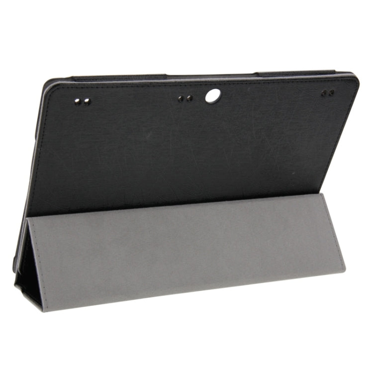 Steel Wire Texture Magnetic Horizontal Flip Leather Case with Three-Folding Holder for Lenovo Tab 2 A10-70 / A7600