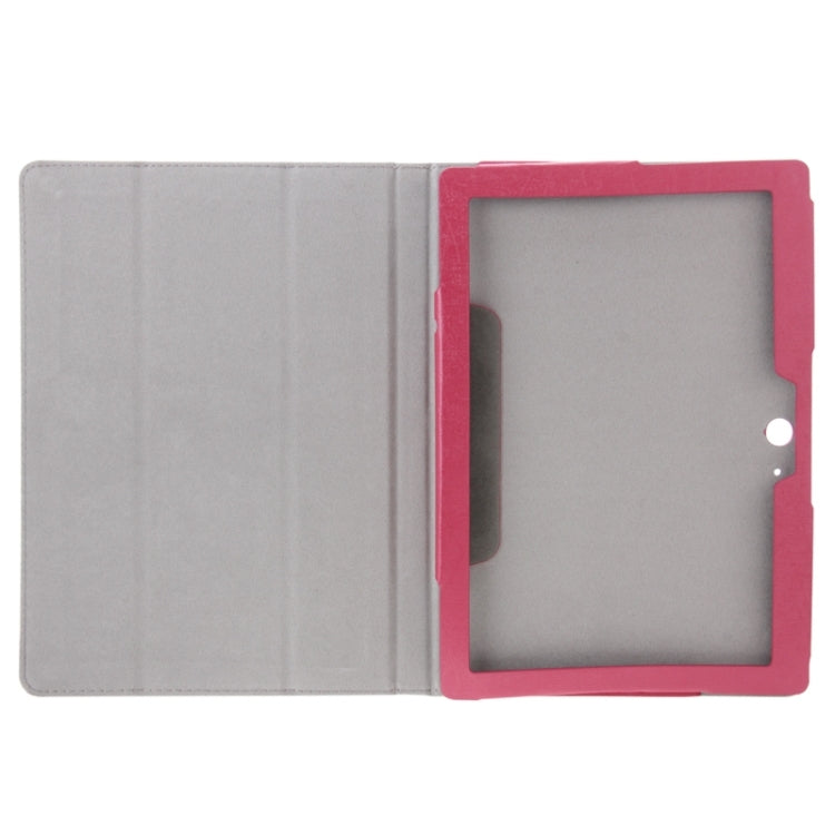 Steel Wire Texture Magnetic Horizontal Flip Leather Case with Three-Folding Holder for Lenovo Tab 2 A10-70 / A7600