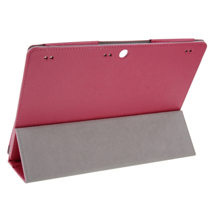 Steel Wire Texture Magnetic Horizontal Flip Leather Case with Three-Folding Holder for Lenovo Tab 2 A10-70 / A7600