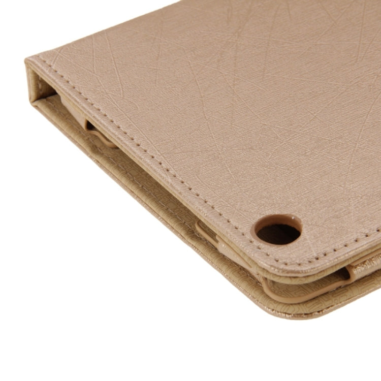 For Lenovo IdeaTab A8-50 / A5500 Steel Wire Texture Magnetic Horizontal Flip Leather Case with Holder