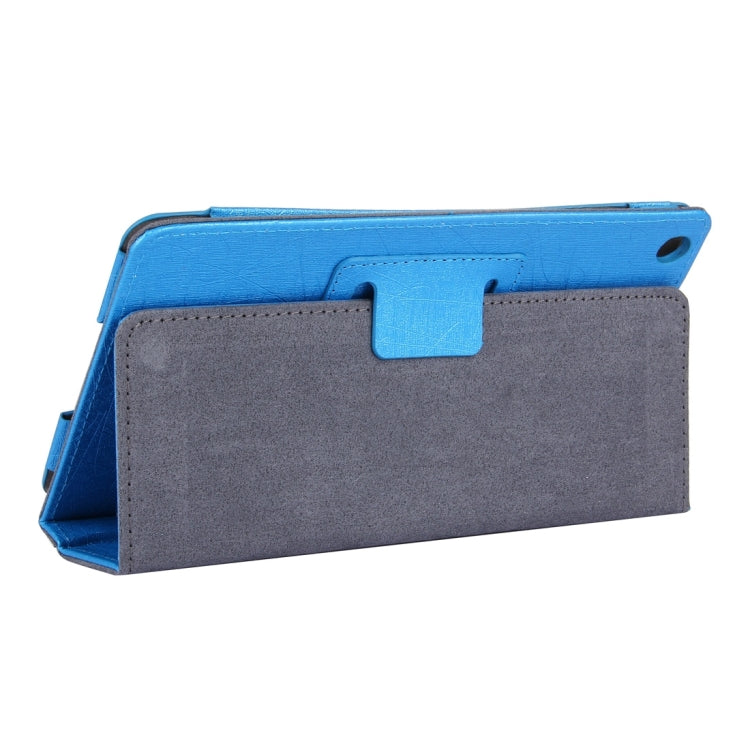 For Lenovo IdeaTab A8-50 / A5500 Steel Wire Texture Magnetic Horizontal Flip Leather Case with Holder