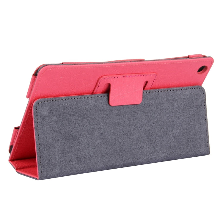 For Lenovo IdeaTab A8-50 / A5500 Steel Wire Texture Magnetic Horizontal Flip Leather Case with Holder