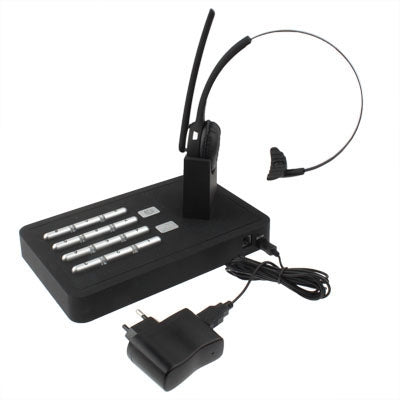 Indoor Telephone Bluetooth Handsfree / Phone Bluetooth Headset for iPhone 4 & 4S / Samsung / HTC / Nokia / Other Bluetooth Headset(Black)