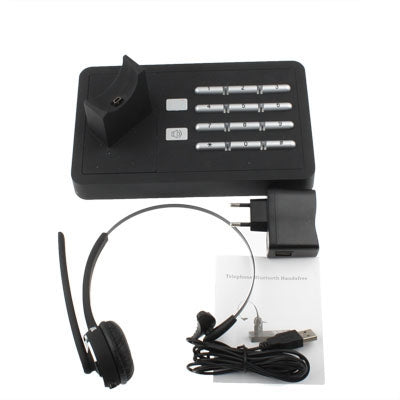 Indoor Telephone Bluetooth Handsfree / Phone Bluetooth Headset for iPhone 4 & 4S / Samsung / HTC / Nokia / Other Bluetooth Headset(Black)