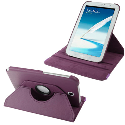360 Degree Rotatable Lichi Texture Leather Case with Holder for Galaxy Note 8.0 / N5100