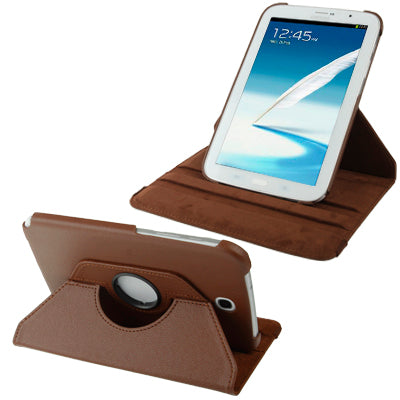 360 Degree Rotatable Lichi Texture Leather Case with Holder for Galaxy Note 8.0 / N5100