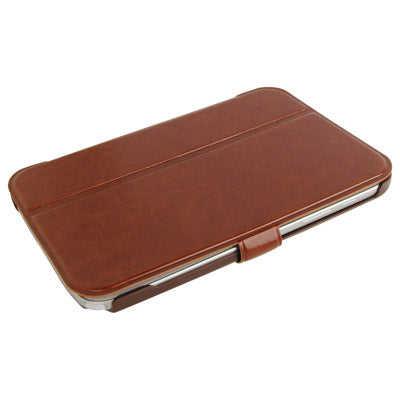 2-fold Crazy Horse Texture Horizontal Flip Leather Case with Credit Card Slots for Galaxy Note 8.0 / N5100