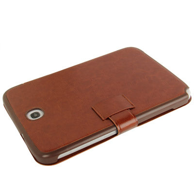 2-fold Crazy Horse Texture Horizontal Flip Leather Case with Credit Card Slots for Galaxy Note 8.0 / N5100
