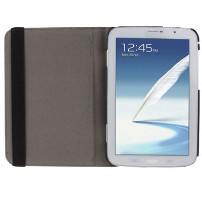 360 Degree Rotatable Silver Hairline Pattern Leather Case with Holder for Galaxy Note 8.0 / N5100