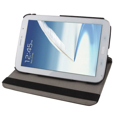 360 Degree Rotatable Silver Hairline Pattern Leather Case with Holder for Galaxy Note 8.0 / N5100