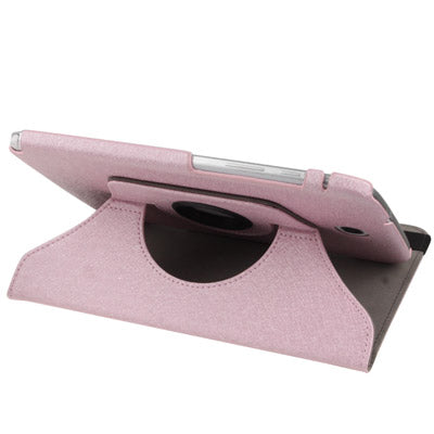 360 Degree Rotatable Silver Hairline Pattern Leather Case with Holder for Galaxy Note 8.0 / N5100