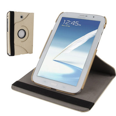 360 Degree Rotatable Silver Hairline Pattern Leather Case with Holder for Galaxy Note 8.0 / N5100