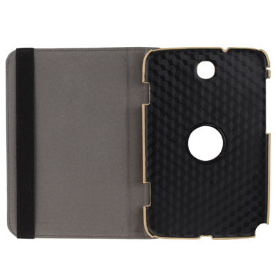 360 Degree Rotatable Silver Hairline Pattern Leather Case with Holder for Galaxy Note 8.0 / N5100