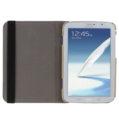 360 Degree Rotatable Silver Hairline Pattern Leather Case with Holder for Galaxy Note 8.0 / N5100
