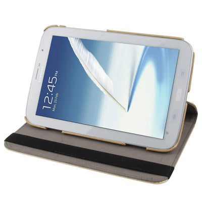 360 Degree Rotatable Silver Hairline Pattern Leather Case with Holder for Galaxy Note 8.0 / N5100
