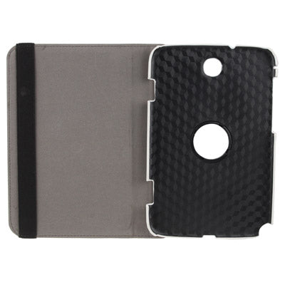 360 Degree Rotatable Silver Hairline Pattern Leather Case with Holder for Galaxy Note 8.0 / N5100