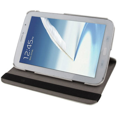 360 Degree Rotatable Silver Hairline Pattern Leather Case with Holder for Galaxy Note 8.0 / N5100