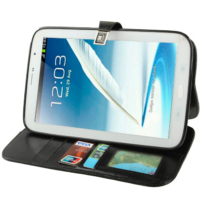 High Quality Crazy Horse Texture Flip Leather Case with Holder & Credit Card Slots for Galaxy Note 8.0 / N5100