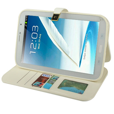 High Quality Crazy Horse Texture Flip Leather Case with Holder & Credit Card Slots for Galaxy Note 8.0 / N5100