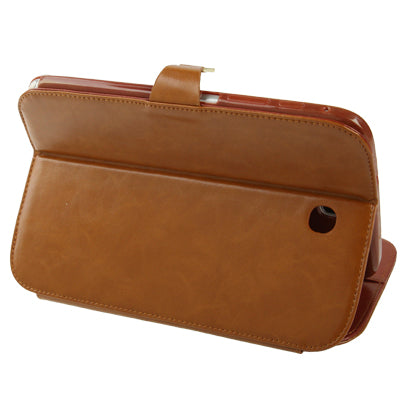 High Quality Crazy Horse Texture Flip Leather Case with Holder & Credit Card Slots for Galaxy Note 8.0 / N5100
