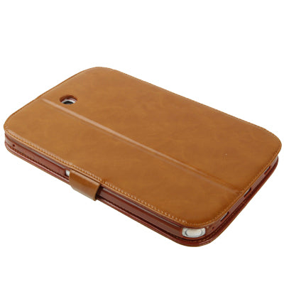 High Quality Crazy Horse Texture Flip Leather Case with Holder & Credit Card Slots for Galaxy Note 8.0 / N5100