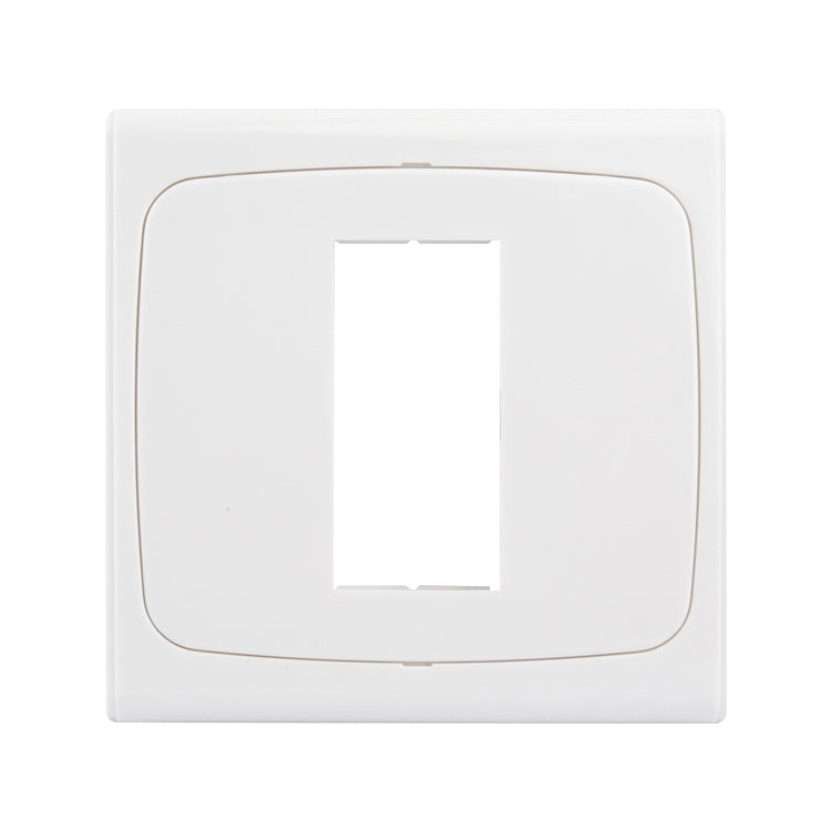 Wall Plate with Screw for Blank Inserts - 1 Hole, Use around the world(White)