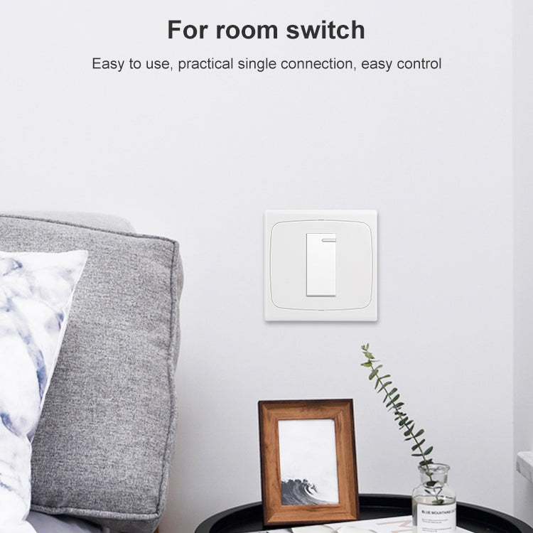 Wall Plate with Screw for Blank Inserts - 1 Hole, Use around the world(White)