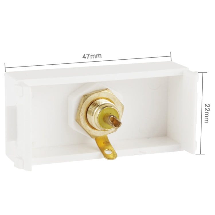 Wall Plate Insert - RCA Video Jack