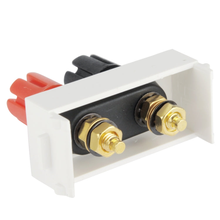 Wall Plate Insert - Amplifier Terminal Binding Post Banana Plug Jack (N86-612)