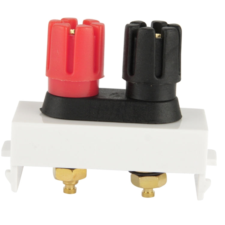 Wall Plate Insert - Amplifier Terminal Binding Post Banana Plug Jack (N86-612)