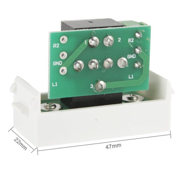 Wall Plate Insert - 6.5mm Microphone Female Jack