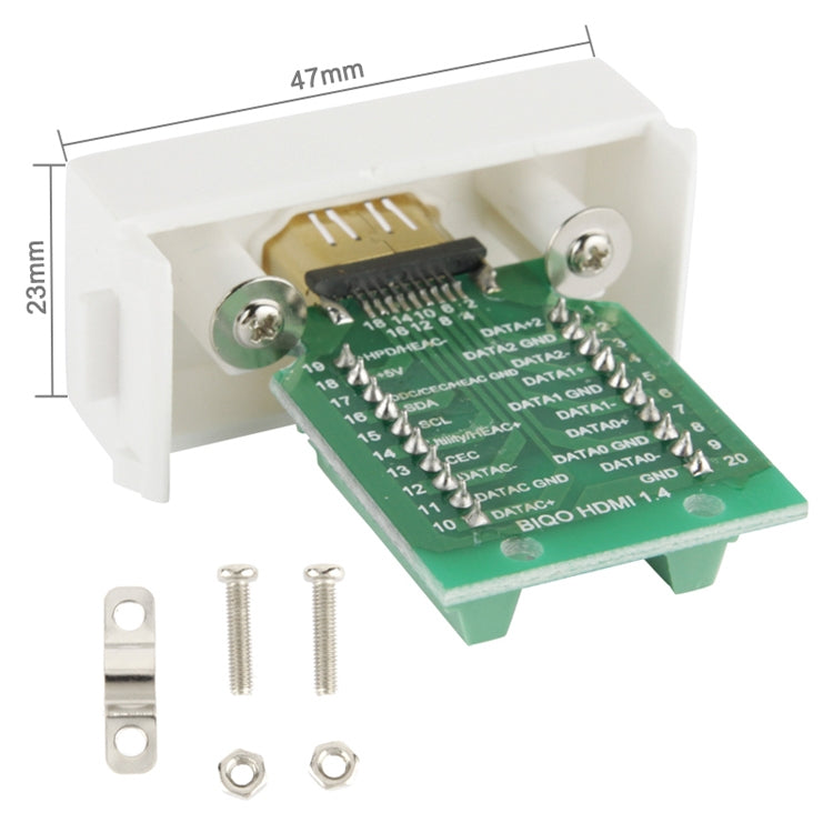 Wall Plate Insert - HDMI 19 Pin Female to HDMI 19Pin Female Interface