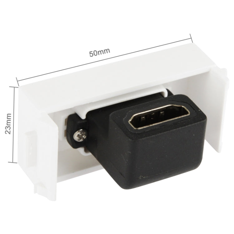 Wall Plate Insert - HDMI 19 Pin Female to HDMI 19 Pin Bend Interface (N86-600L)