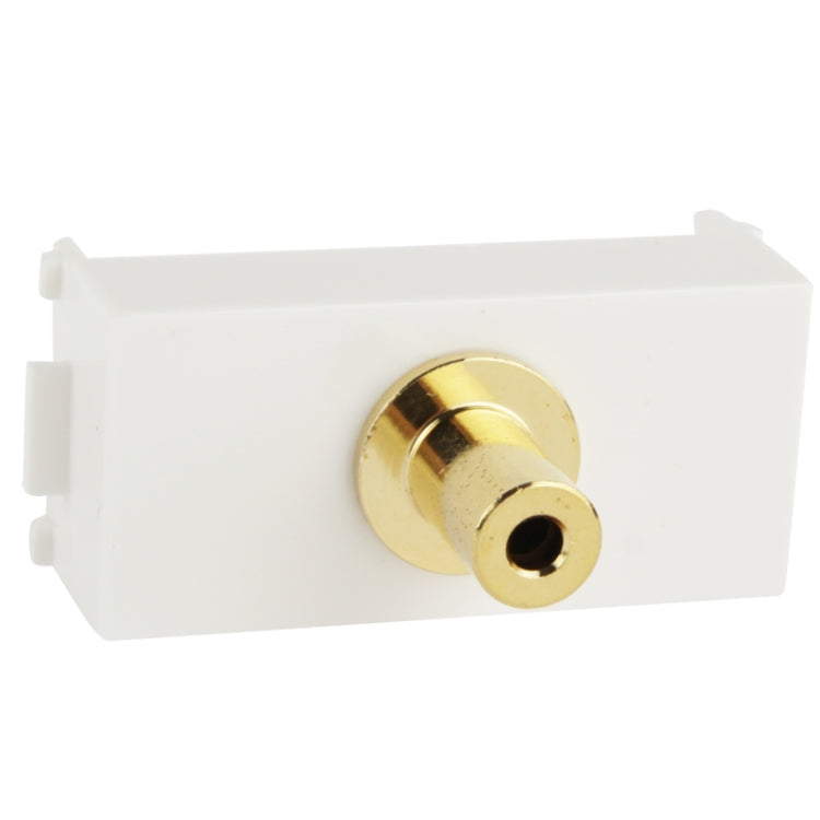 Gold-plated Wall Plate Insert - 3.5mm Audio Jack