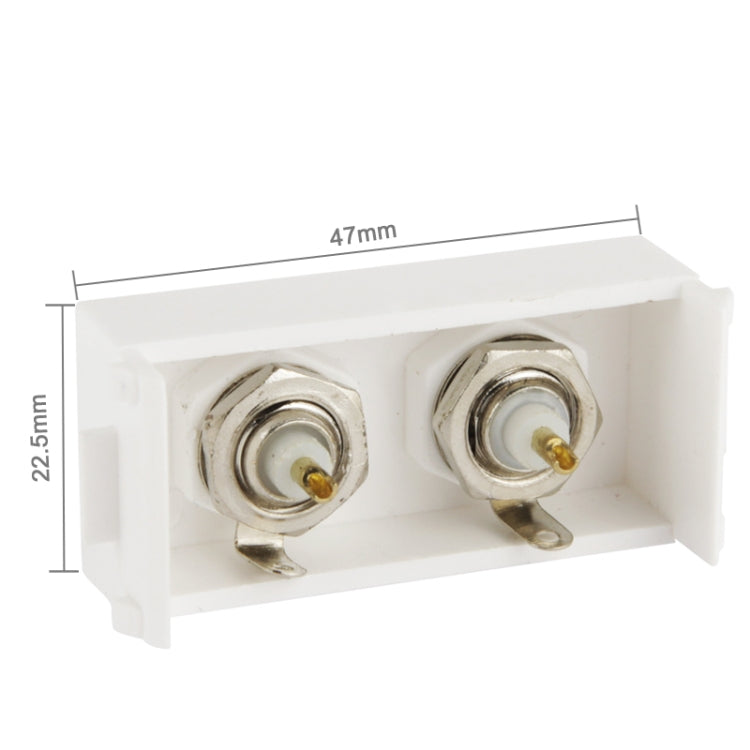 Wall Plate Insert - Dual BNC Female Jack
