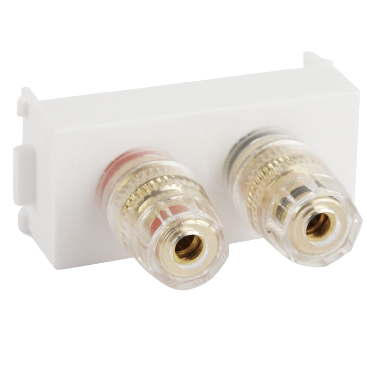 Wall Plate Insert - Amplifier Terminal Binding Post Banana Plug Jack