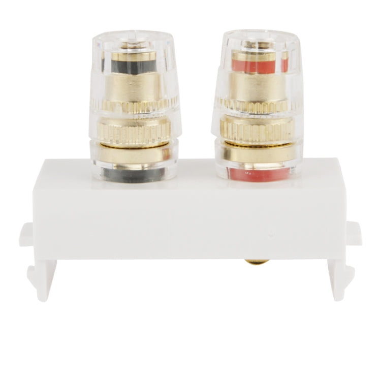 Wall Plate Insert - Amplifier Terminal Binding Post Banana Plug Jack