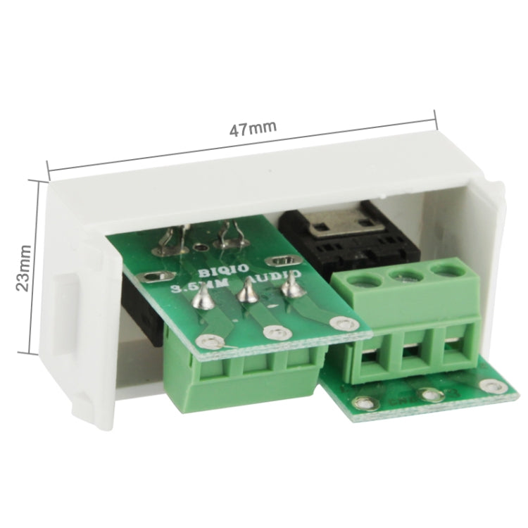 Wall Plate Insert - 3.5mm Dual Female Jack