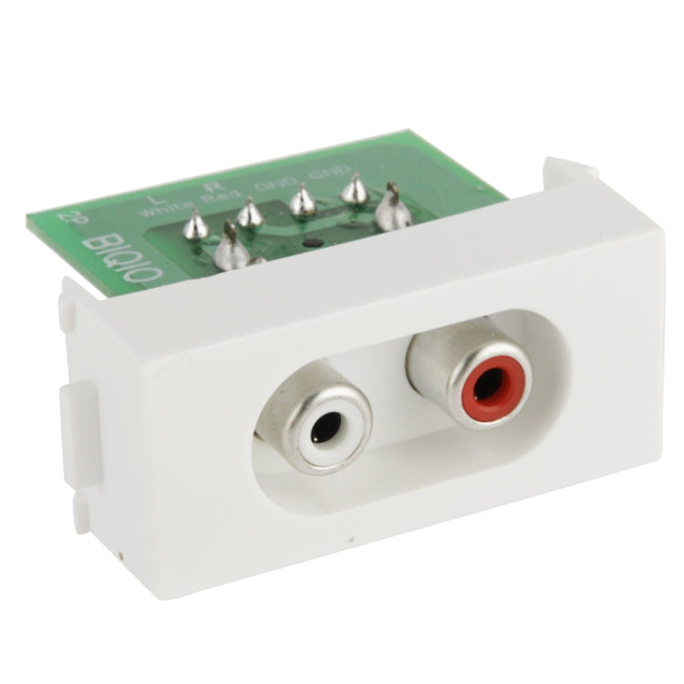 Thread Jamming Wall Plate Insert - RCA Audio Female Jack (N86-610HK)