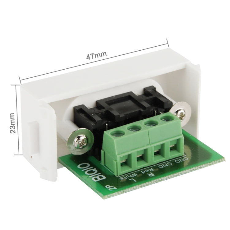 Thread Jamming Wall Plate Insert - RCA Audio Female Jack (N86-610HK)
