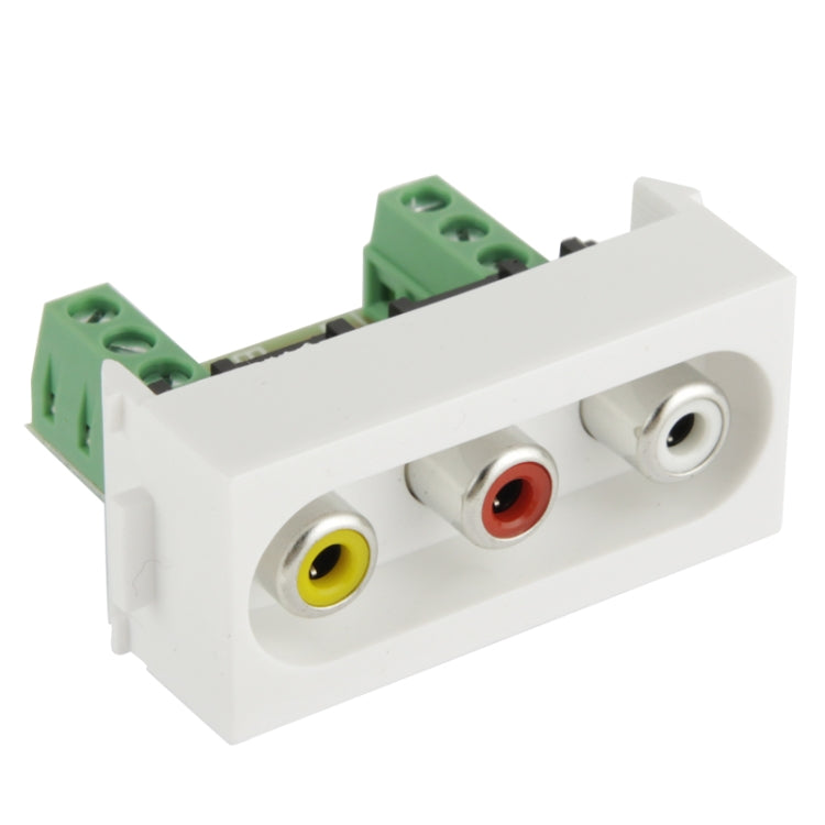 Component Video Female Jack Wall Plate Insert