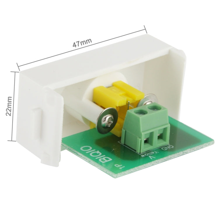 Wall Plate Insert - RCA Video Female to Female Jack